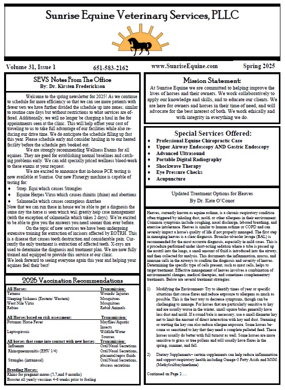 Spring Newsletter 2025